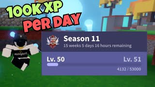 How to get XP SUPER FAST in Season 11 Roblox Bedwars [upl. by Wang]