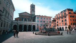 Trastevere Rome Afternoon Walk 4K  Italy [upl. by Seadon]