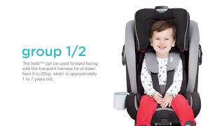 Siège auto isofix Joie Bold  vidéo dinstallation [upl. by Arrotal]