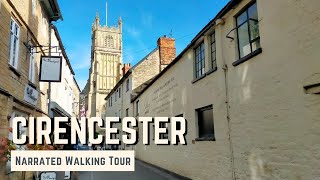 CIRENCESTER  4K Narrated Walking Tour  Lets Walk 2022 [upl. by Ayikin947]