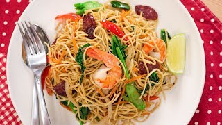 Pancit Canton Recipe  Filipino Egg Noodle StirFry  Pais Kitchen [upl. by Wichern]