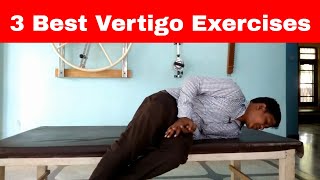 3 Best Vertigo Exercises at Home  चक्कर आने पर घरेलू उपचार [upl. by Sell494]