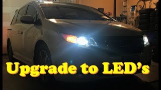 Honda Odyssey How to Change ALL lights to LED [upl. by Iht223]