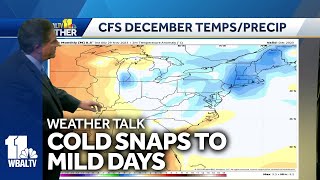 Weather Talk Tony shares December snow outlook for Maryland [upl. by Aurea]