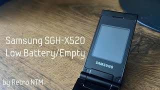 Samsung SGHX520 Low BatteryEmpty [upl. by Kokaras793]