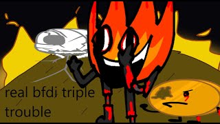 FNF  FIREY FOOLISHNESS V2 Triple OJs BFDI MIX [upl. by Eniamor]