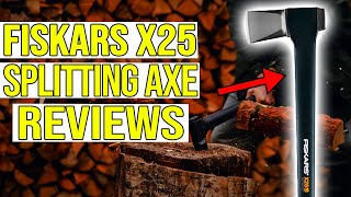 Fiskars X25 Splitting Axe Review  Watch This Before You Buy [upl. by Nahttam]