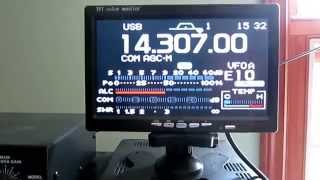 Icom IC7000 with external monitor DEMO [upl. by Durand]