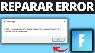 Cómo Reparar la GPU compatible con Fortnite d3d11 [upl. by Arim]