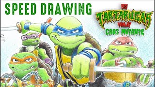 Speed Drawing Tartarugas Ninja  Caos Mutante [upl. by Sherrard478]