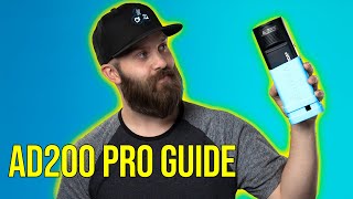 GODOX AD200 PRO FLASH GUIDE How to use the Flashpoint Evolv 200 Pro [upl. by Eelyma]