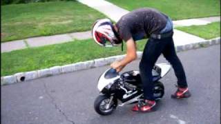 GPRSR POCKETBIKE 47cc 40 MPH [upl. by Orenid]