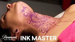 Victorian Throat Tattoos Elimination Tattoo Part I  Master vs Apprentice Season 6 [upl. by Lindeberg]