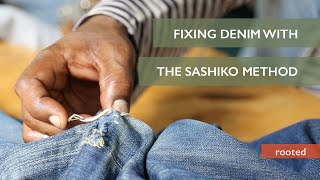 A Denim Repair Expert Demonstrates the Sashiko Method [upl. by Gemmell]