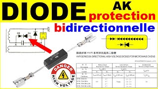 Diode AK bidirectionnelle de protection électronique four micro ondes  HVR 062  2X062H diode [upl. by Buine]