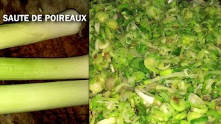 Sauté de poireaux recette très simple à faire [upl. by Barrus]