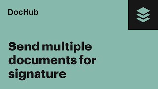 How to Send Multiple Documents for Signature in one Envelope with DocHub [upl. by Everett]