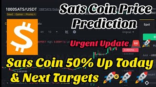 sats coin price prediction  sats token price prediction  1000sats Coin prediction [upl. by Azaleah]