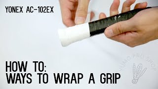 How To Wrap a Badminton Racket with Grip  YumoTube [upl. by Wilmer]