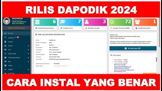 RILIS DAPODIK 2024  CARA INSTAL DAPODIK 2024 YANG BAIK DAN BENAR [upl. by Devonne]