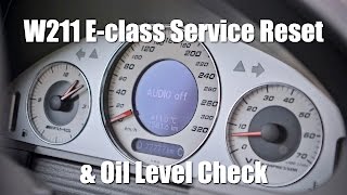 EClass W211 Oil Service Reset amp Oil Level Check DIY 4k [upl. by Juna]