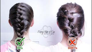 THE PERFECT FRENCH BRAID FRENCH BRAIDDOS amp DONTS [upl. by Eliath]