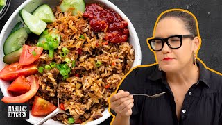 How to make Indonesian Beef Nasi Goreng at home  cookwithme athome  Marions Kitchen [upl. by Melliw988]