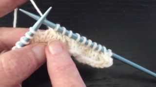 How to Knit an SSSK Double Decrease Continental Style [upl. by Inalaehon]