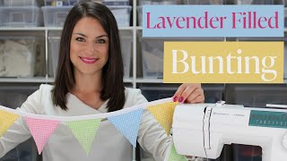 DIY Lavender Filled Bunting Tutorial [upl. by Refinaj]