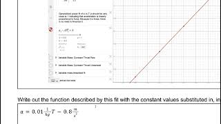 Positive Physics Unit 5 3 Inquiry Force Mass Acceleration 3 Extrapolation [upl. by Spiers]