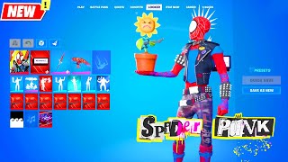 I added SpiderPunk in Fortnite [upl. by Peter]