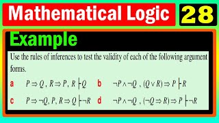 Mathematical Logic  Lecture 28  Example  use rule of inference  በአማርኛ [upl. by Mehalick379]