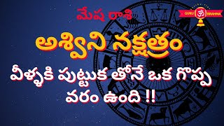 Ashwini Nakshatra Characteristics In TeluguMesha Rasi 2024Aswini LakshanaluGurubrahma [upl. by Choong]