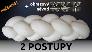 Jak uplést vánočku ze 4 pramenů 2 postupy [upl. by Patty650]