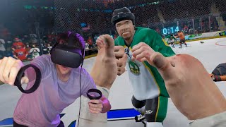 MY FIRST HOCKEY FIGHT VIRTUAL REALITY [upl. by Ranite]