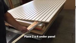 Slatwall Metal Insert Installation Tips [upl. by Gherlein]