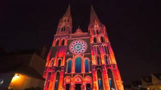 Chartres Cathedral Light Show 2015 [upl. by Aldercy916]