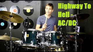 Highway To Hell Drum Tutorial  ACDC [upl. by Nnyl915]