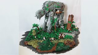 TIMELAPSE Star Wars Abandoned ATM6 LEGO MOC  Lego Star Wars ATM6 First Order Lego contest entry [upl. by Esiralc]