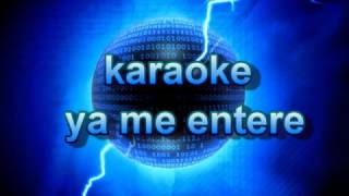 Ya Me entere  Reik Karaoke [upl. by Kcireddor505]