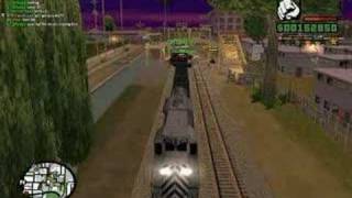 Trains in GTA SA MP [upl. by Spillar]