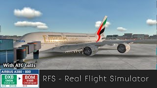 RFS  Real Flight Simulator  DubaiDXB to MumbaiBOM Full Flight With ATC calls [upl. by Kurland157]