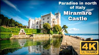 Castello di Miramare  Miramare Castle  Trieste Italy 4k UHD [upl. by Salokkin]