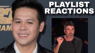 REACTION PLAYLIST  Marcelito Pomoy  Power of Love Celine Dion Cover [upl. by Amsirahc45]