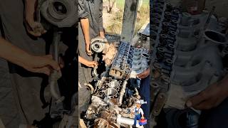 six cylinder diesel engine head gasket shorts engine mechanic mechanical short viralshorts [upl. by Nabroc]