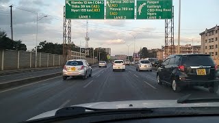 Thika super highway Drive From Westland to TRM [upl. by Airoled]