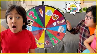 Ryan plays Magic SPIN The MYSTERY WHEEL amp DOING WHATEVER IT LANDS ON Challenge [upl. by Richia]