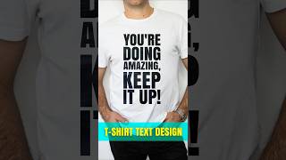 Typography TShirt Design with Block Script  Easy Tutorial shorts [upl. by Belvia309]