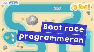 Boot race game programmeren met Scratch [upl. by Egwan]