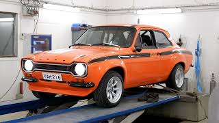 Ford Escort mk1 dyno test [upl. by Noy279]